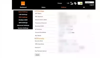 orange fixbox change password & Wi-Fi name